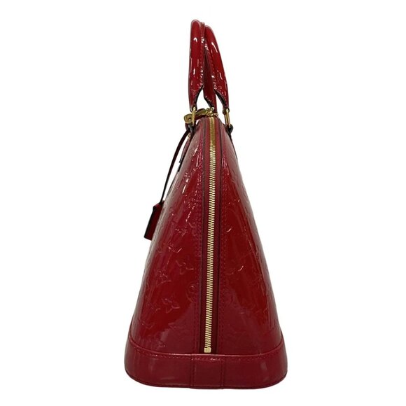 LOUIS VUITTON Alma PM Rose Indian Monogram Vernis - Handbag 776-082225 - Picture 4 of 13